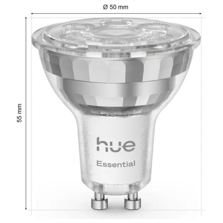 Philips Hue E WCA 345 GU10 3P EU | E27 | 8 W | 16 million colors, White and colored light