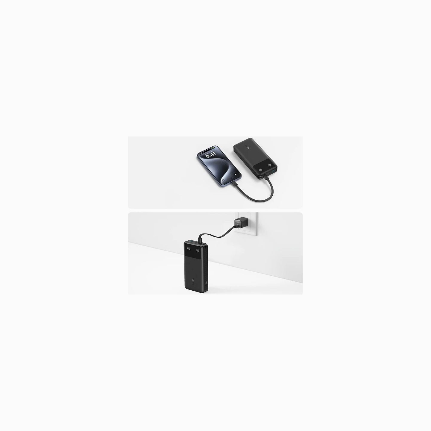 Anker Power Bank, B2B - Europe (excluded UK plug), 30 W | A1384G11 | 20000 mAh | Black