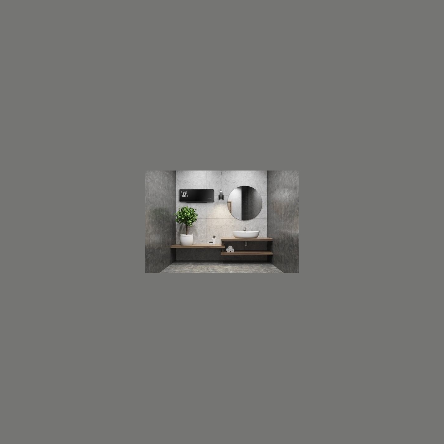 Concept Wall ceramic heater QH4001 black