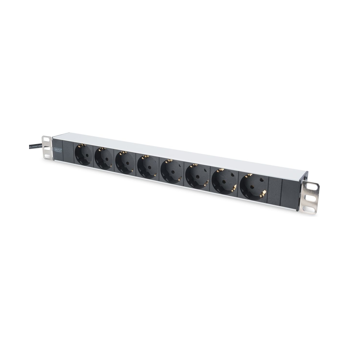 Digitus | Aluminum outlet strip with 8 safety outlets | DN-95401 | Sockets quantity 8