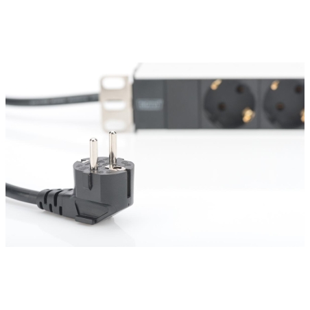 Digitus | Aluminum outlet strip with 8 safety outlets | DN-95401 | Sockets quantity 8