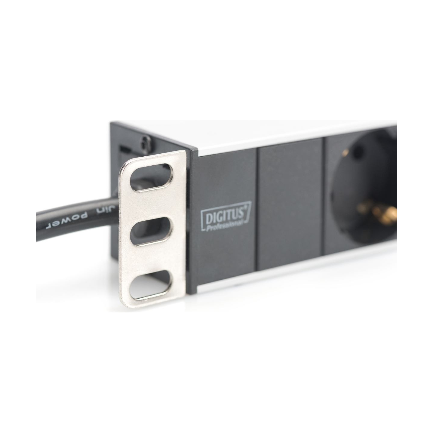 Digitus | Aluminum outlet strip with 8 safety outlets | DN-95401 | Sockets quantity 8