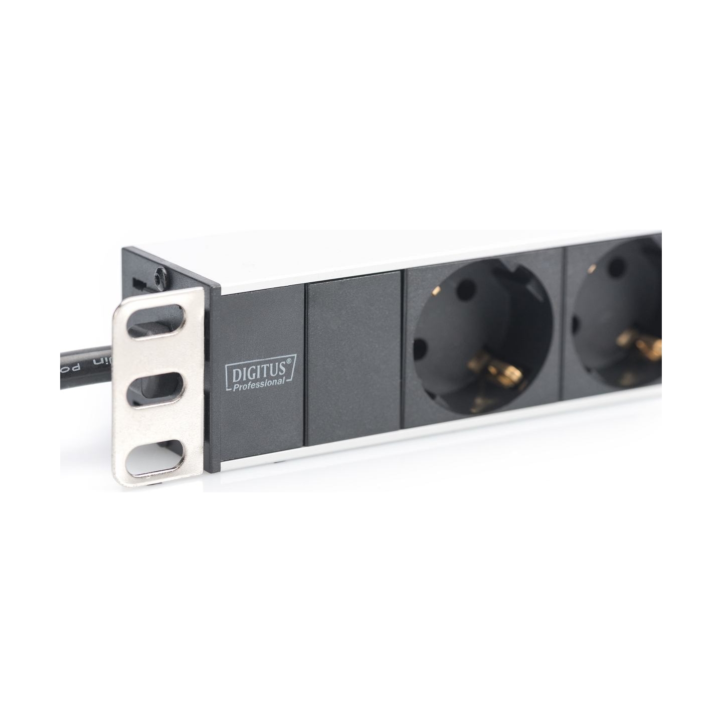 Digitus | Aluminum outlet strip with 8 safety outlets | DN-95401 | Sockets quantity 8