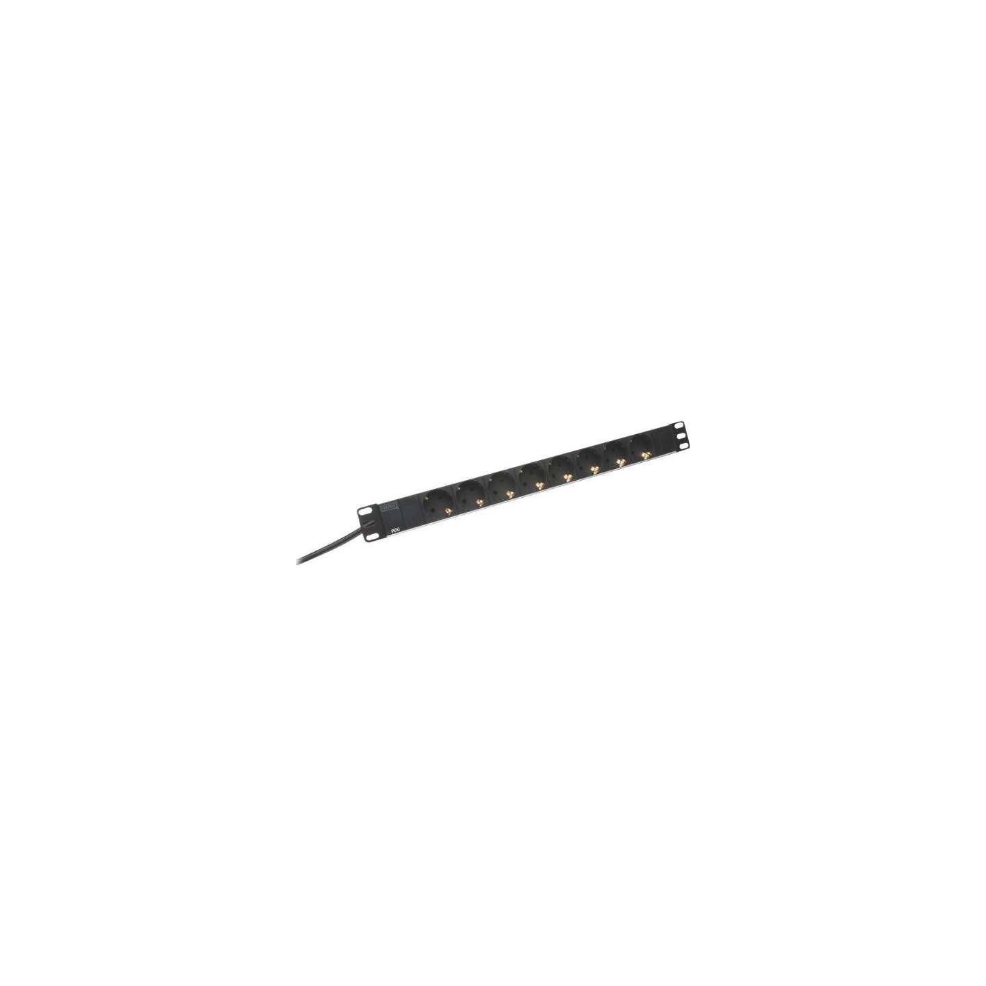 Digitus | Aluminum outlet strip with 8 safety outlets | DN-95401 | Sockets quantity 8