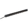 Digitus | Aluminum outlet strip with 8 safety outlets | DN-95401 | Sockets quantity 8