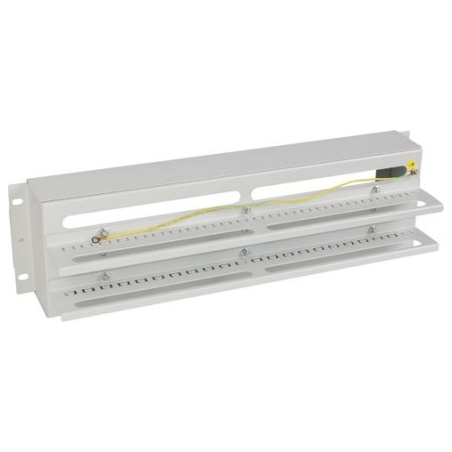 Lanberg 19" 3U Voltage Distrubution Panel with Din Rail TS-35 | Grey