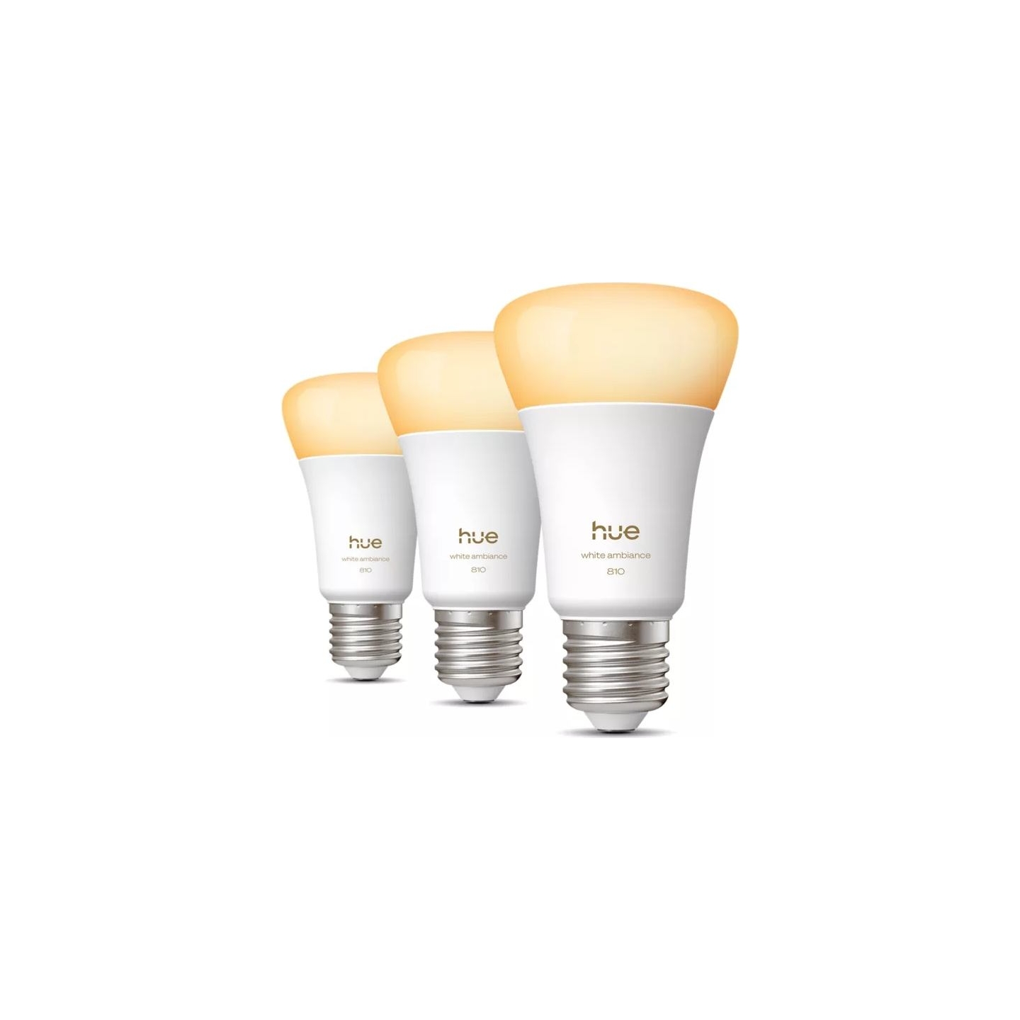 Philips Hue WA 810 A60 3P EU | E27 | 6 W | Warm to cool white light | Bluetooth, Zigbee