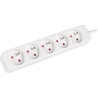 Lanberg Cable Power Strip, 5X French Outlets Quality-Grade Copper, 1.5 m | PS0-05E-0150-W