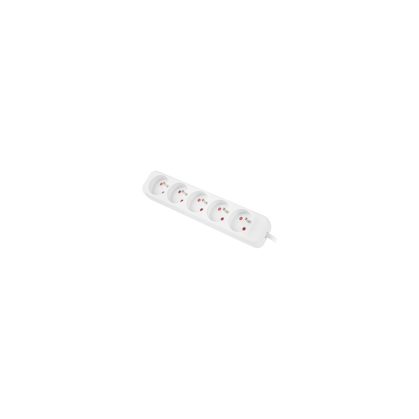 Lanberg Cable Power Strip, 5X French Outlets Quality-Grade Copper, 1.5 m | PS0-05E-0150-W