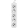 Lanberg Cable Power Strip, 5X French Outlets Quality-Grade Copper, 1.5 m | PS0-05E-0150-W