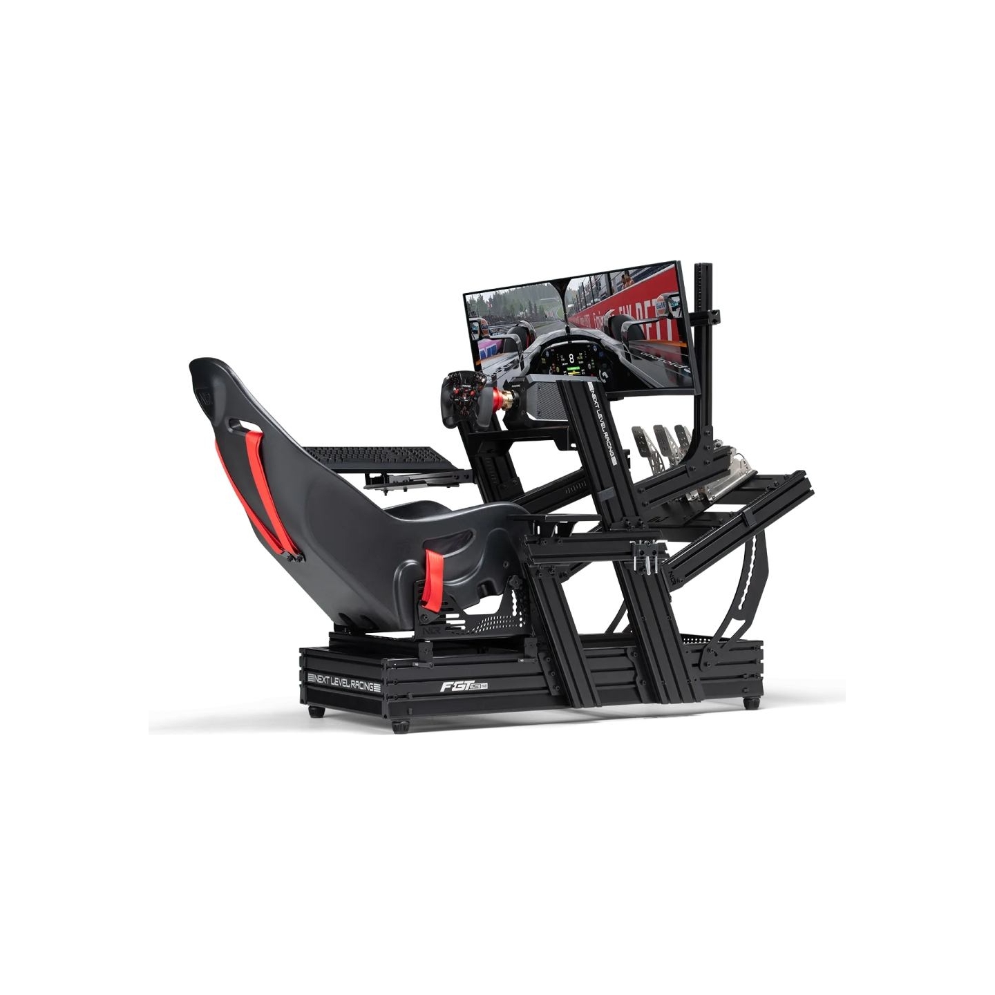 Next Level Racing Aluminium | F-GT Elite 160 Wheel Plate Edition | Black