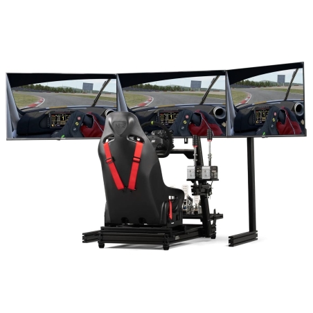 Next Level Racing Floor stand | Tilt | ELITE Free Standing Triple Add-On Monitor Stand | 21-43 " | Black