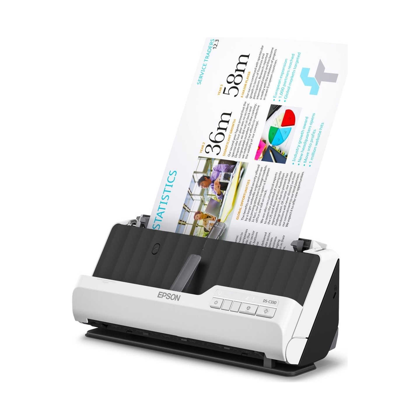 Epson | Compact deskop scanner | DS-C330 | Sheetfed | Wired