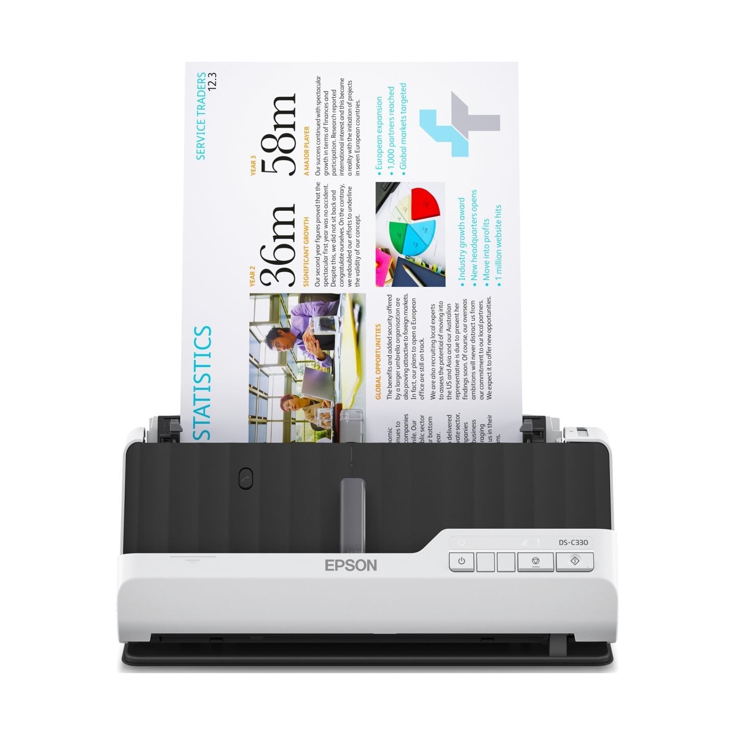 Epson | Compact deskop scanner | DS-C330 | Sheetfed | Wired
