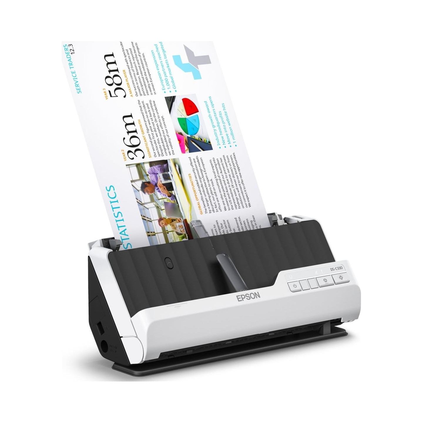 Epson | Compact deskop scanner | DS-C330 | Sheetfed | Wired