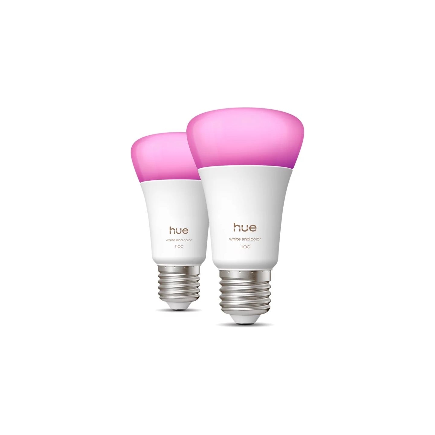 Philips Hue WCA 1100 A60 2P EU | E27 | 8.1 W | White and colour light | Bluetooth and Zigbee