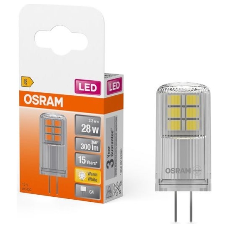Osram LED PIN 12V Clear 28 Non-dim | G4 | 2.2 W | Warm White