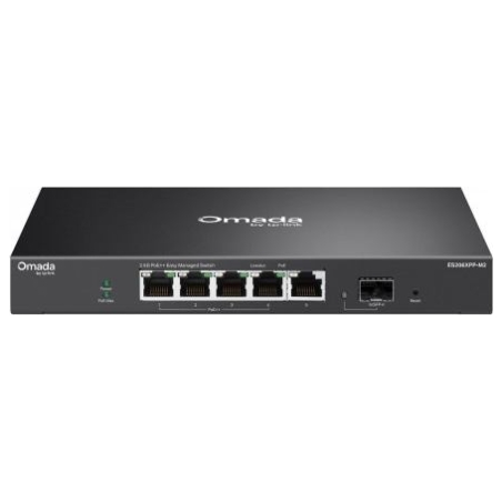 Tp-Link Switch Omada Easy Managed, 5 ports 2,5G included 4 ports PoE++, 1 slot SFP+ 10G