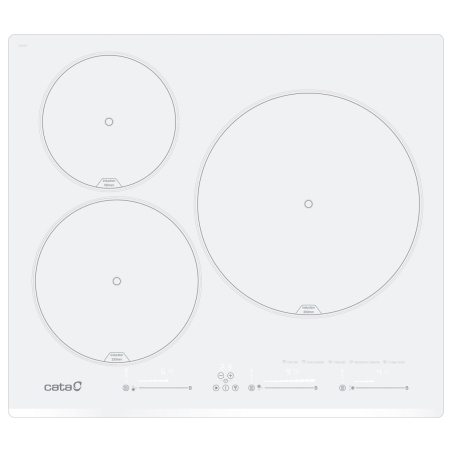 Cata Hob | INSB 6003E2 WH | Induction | Number of burners/cooking zones 3 | Slider touch | White
