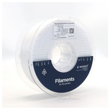 Flashforge High Speed ABS filament, 1.75 mm, 1 kg | 3DP-ABS1.75HY-01-W | ABS filament | White
