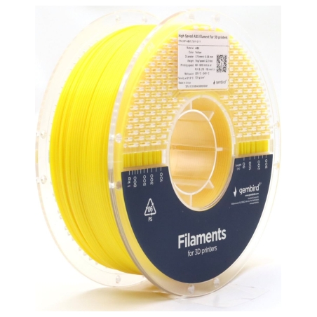 Flashforge High Speed ABS filament, 1.75 mm, 1 kg | 3DP-ABS1.75HY-01-Y | ABS filament | Yellow