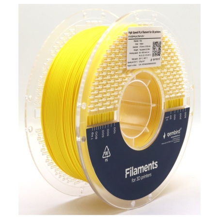 Flashforge High Speed PLA filament, 1.75 mm, 1 kg | 3DP-PLA1.75HY-01-Y | PLA filament | Yellow