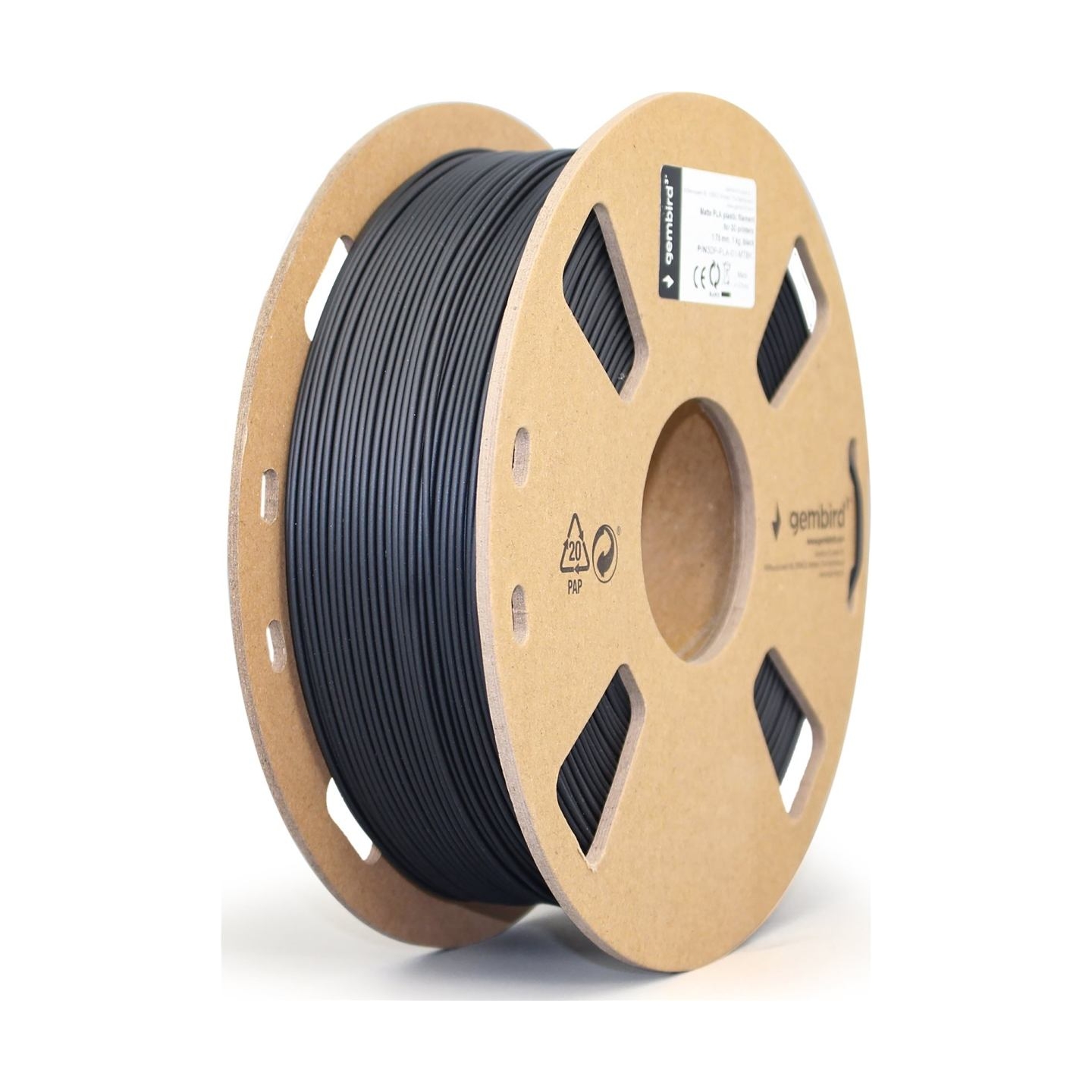 Flashforge Matte PLA filament, 1.75 mm, 1 kg | 3DP-PLA-01-MTBK | PLA filament | Matte black