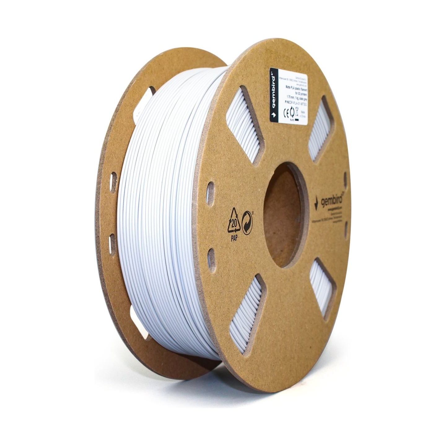 Flashforge Matte PLA filament, 1.75 mm, 1 kg | 3DP-PLA-01-MTSG | PLA filament | Slate grey matte