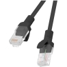 Lanberg Patchcord CAT.5E UTP 0.25M fluke passed 10-pack, Black | PCU5-20CC-0025-BK