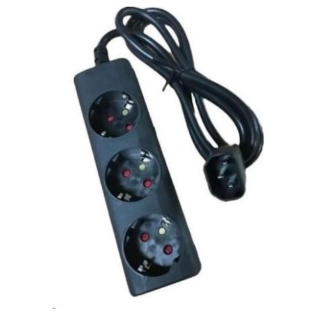 Eaton | Eaton Output cable IEC-Schuko 10A C14 - 3x Schuko-Box | 1010081 | Sockets quantity 3