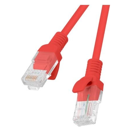 Lanberg Patchcord CAT.5E UTP 0.5M fluke passed 10-pack, Red | PCU5-20CC-0050-R