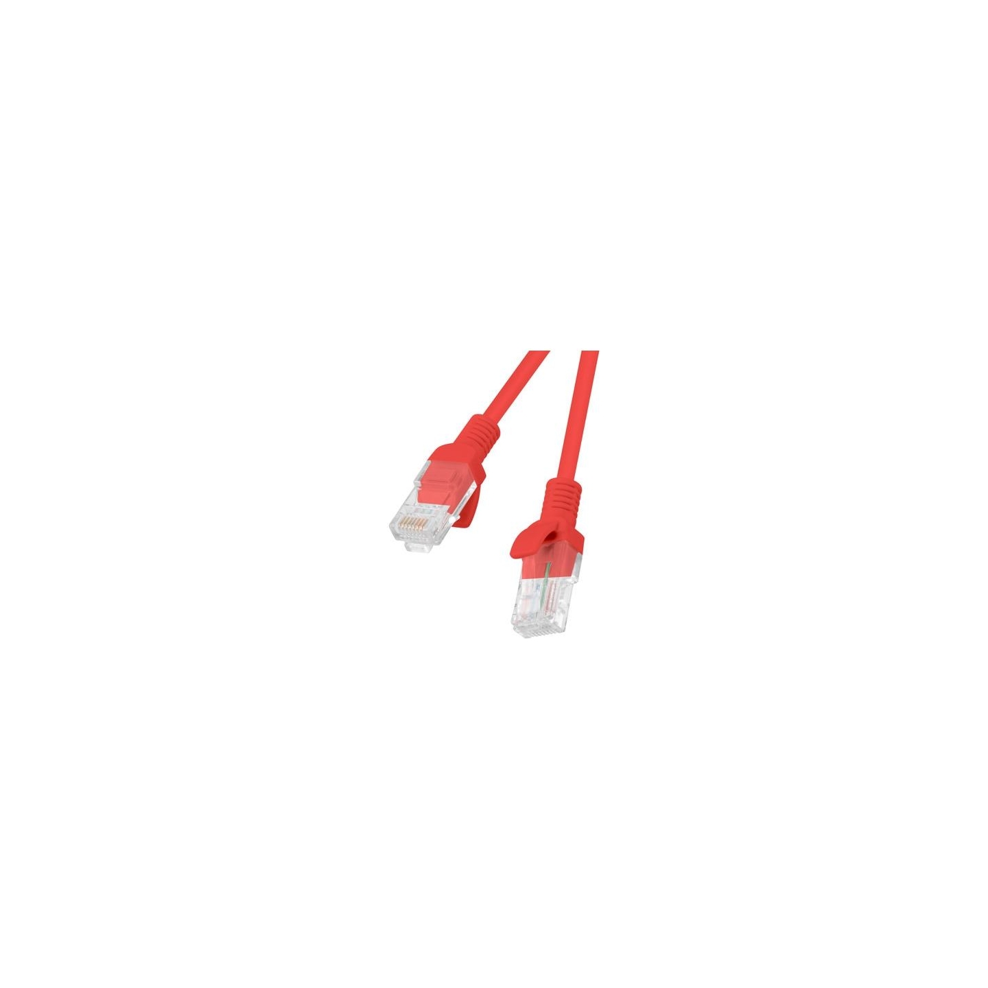 Lanberg Patchcord CAT.5E UTP 0.25M fluke passed 10-pack, Red | PCU5-20CC-0025-R