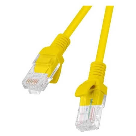 Lanberg Patchcord CAT.5E UTP 0.5M fluke passed 10-pack, Yellow | PCU5-20CC-0050-Y