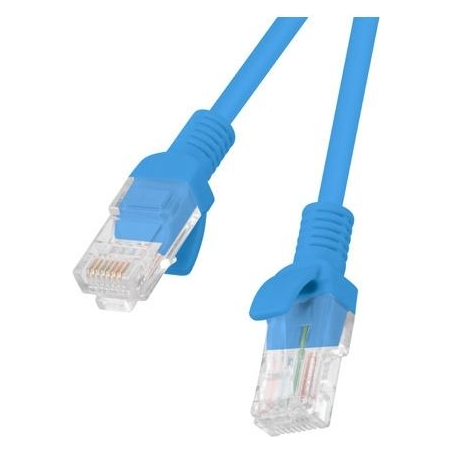Lanberg Patchcord CAT.5E UTP 1M fluke passed 10-pack, Blue | PCU5-20CC-0100-B