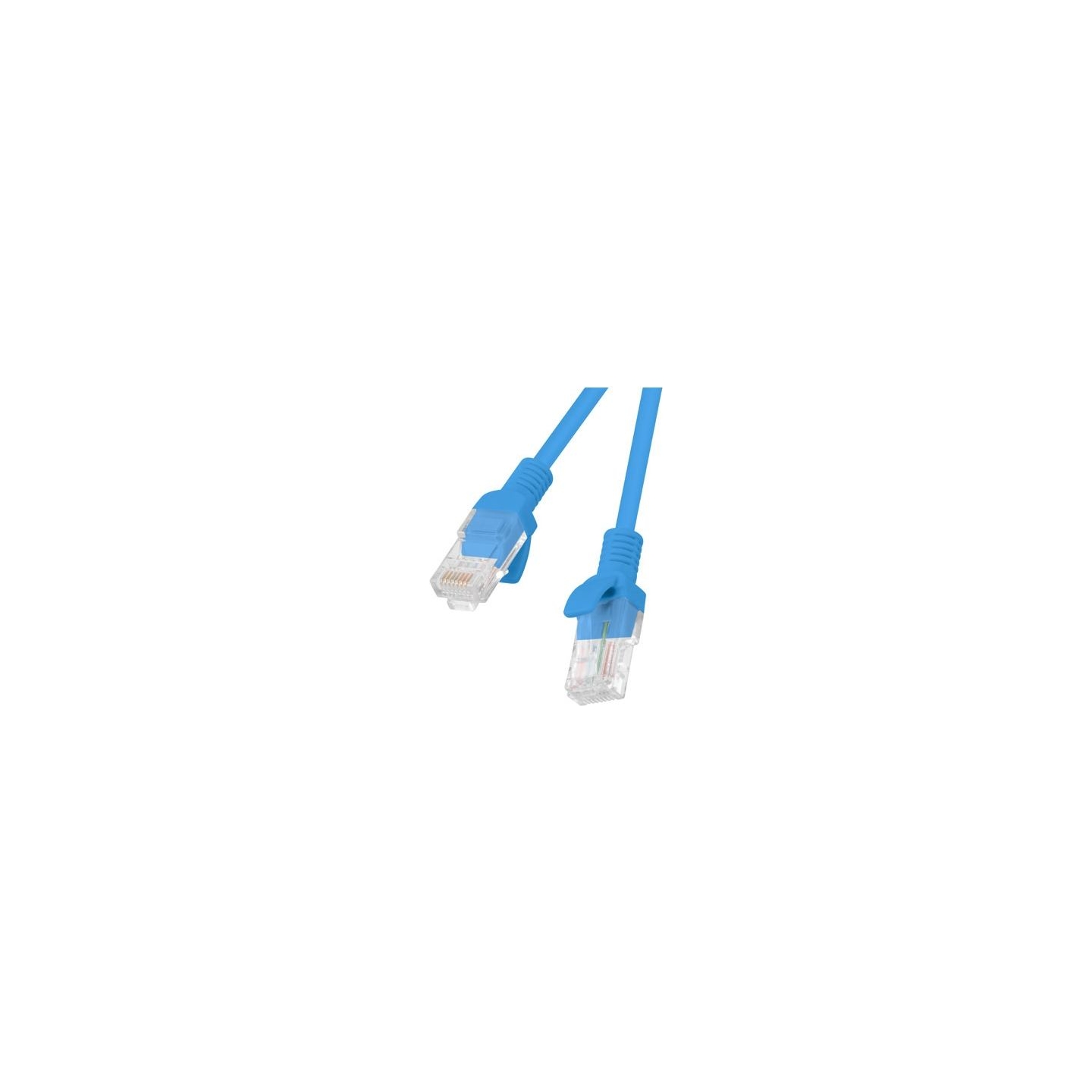 Lanberg Patchcord CAT.5E UTP 2M fluke passed 10-pack, Blue | PCU5-20CC-0200-B