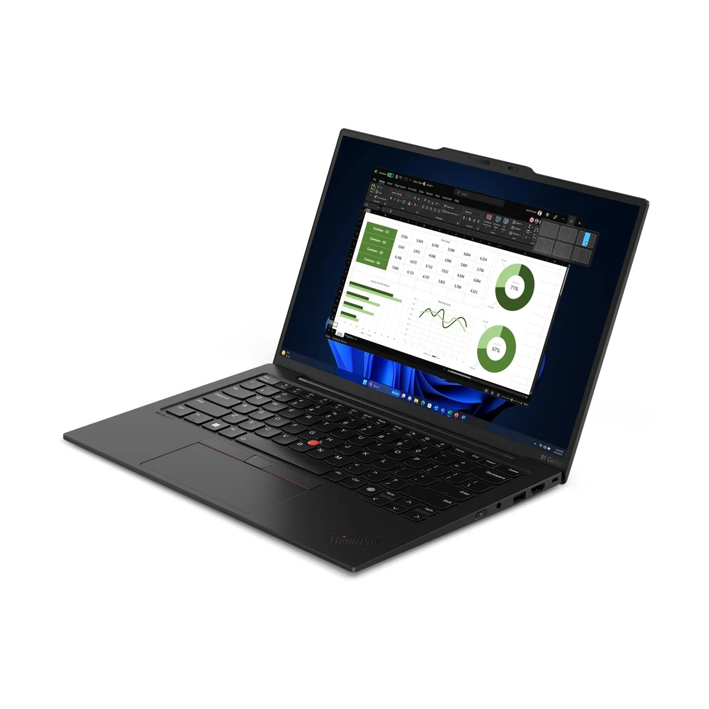 Lenovo ThinkPad X1 Carbon Gen 12 Core™ Ultra 7 155U 2TB SSD 16GB 14" WUXGA (1920x1200) IPS WIN11 Pro BLACK Backlit Keyboard 1 Ye