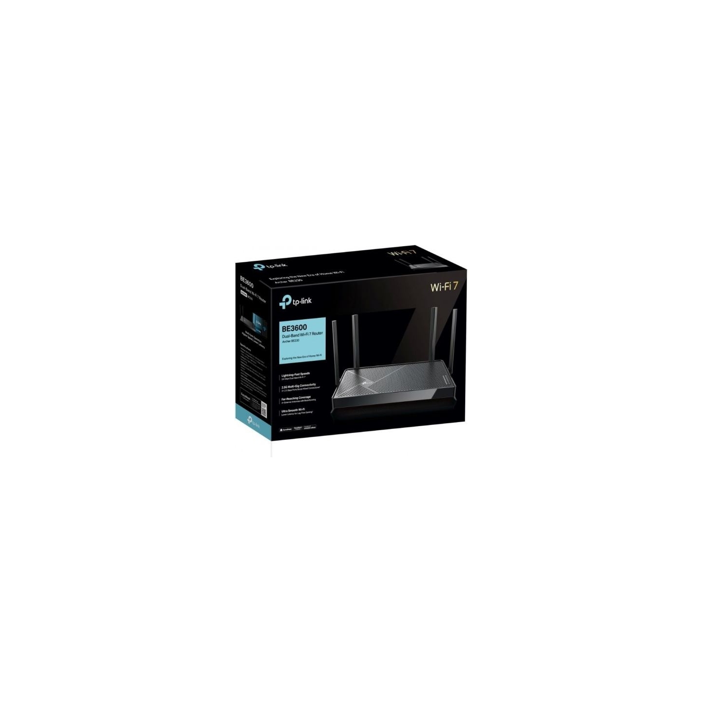 Tp-Link | BE3600 Dual-Band Wi-Fi 7 Router | Archer BE230 | 802.11be | 3570 Mbit/s | Ethernet LAN (RJ-45) ports 4 | Mesh Support 