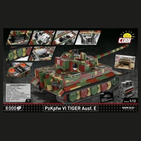 Cobi Klocki Bricks PZKPFW VI Tiger Ausf.E 8000 pieces