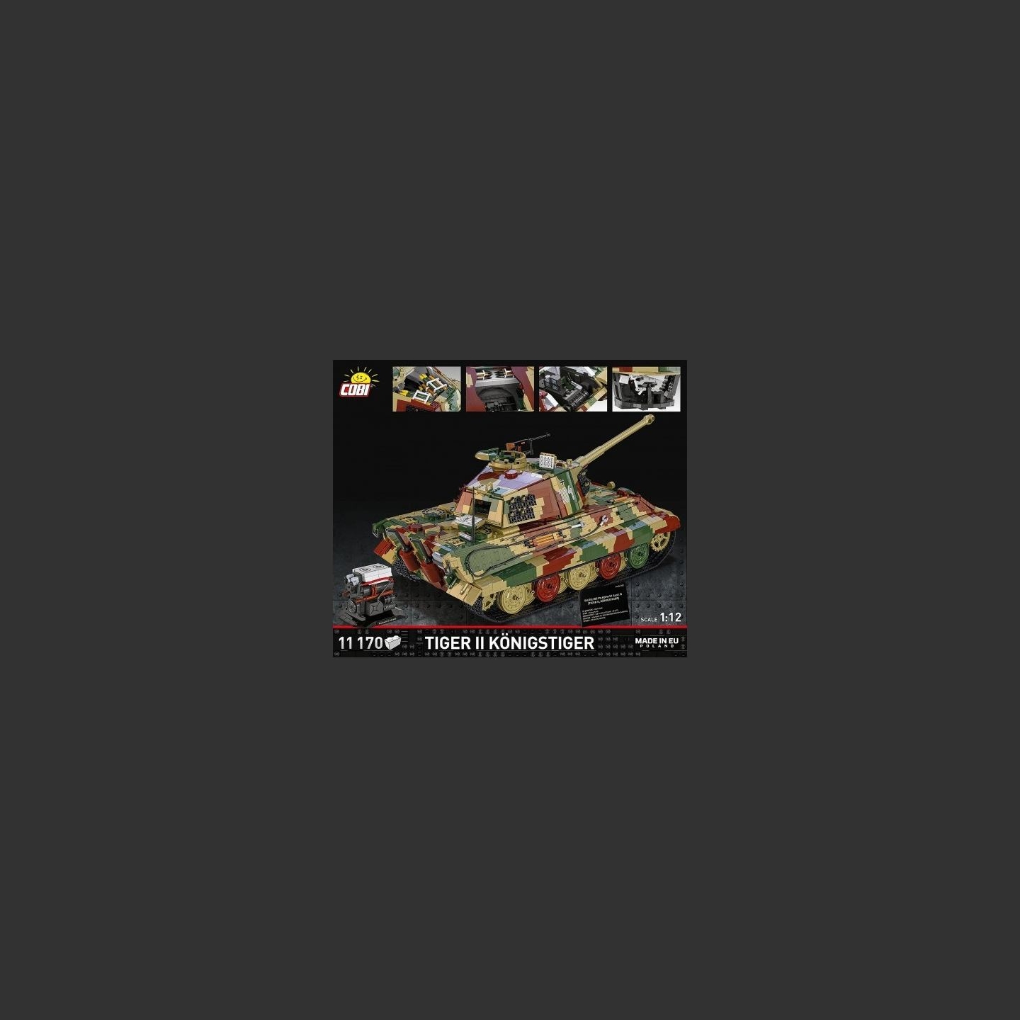Cobi Klocki Bricks Tiger II Konigstiger 11170 pieces