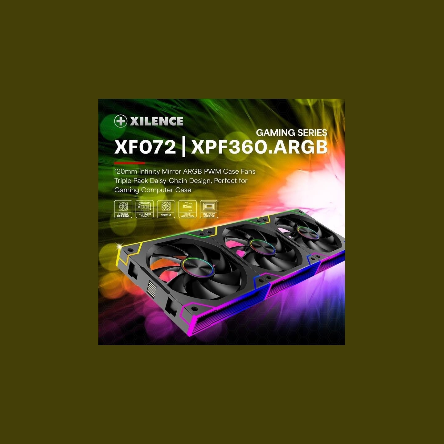 Xilence CASE FAN 120MM XPF360.ARGB/XF072 XILENCE