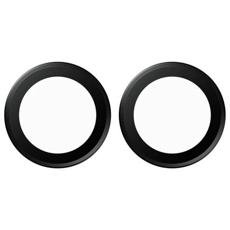 Panzerglass Hoops | Camera Lens | Apple | iPhone Duo | Metal/Silicone | Black