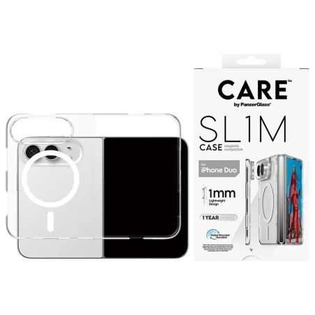 Panzerglass Care | Back cover | iPhone Duo | Apple | Recycled plastic | Transparent