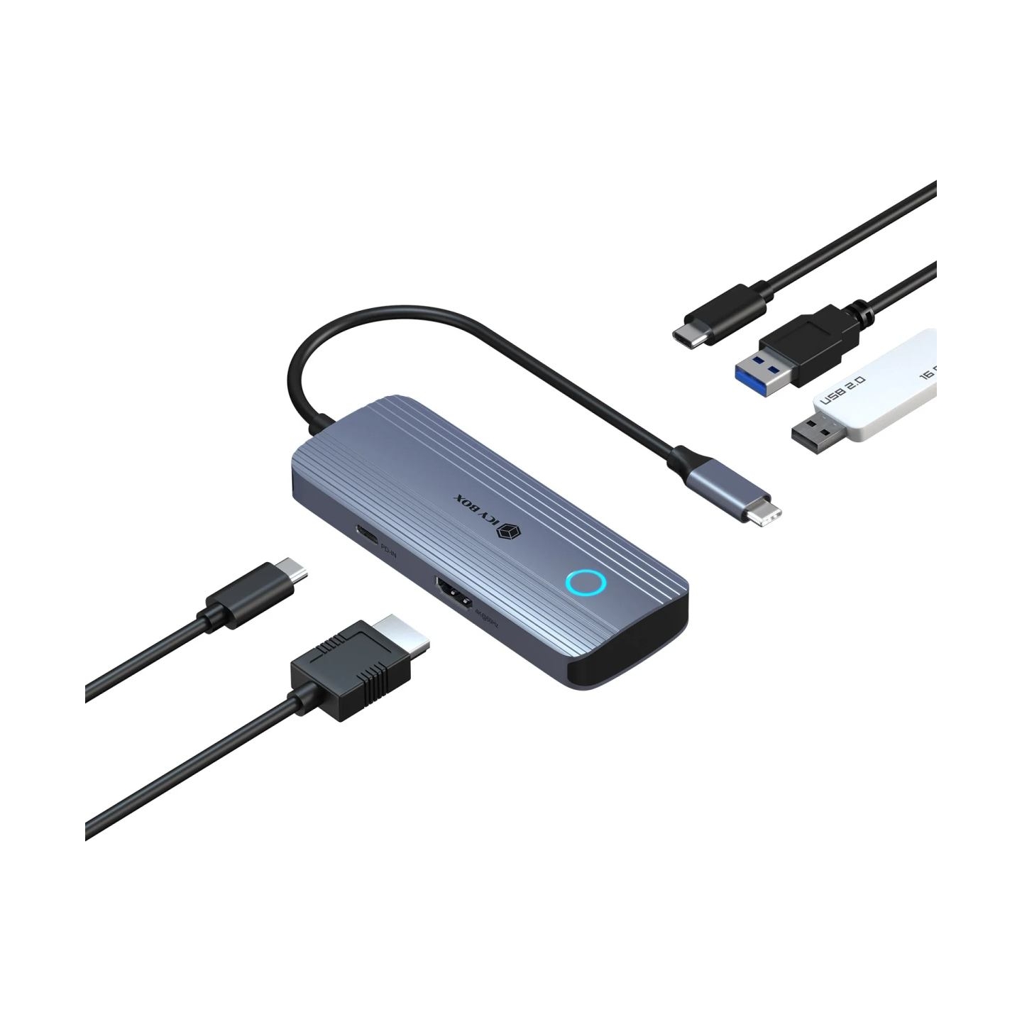 Raidsonic Spade Dock 4081 (Off-Screen Button) | IB-DK4081-SO