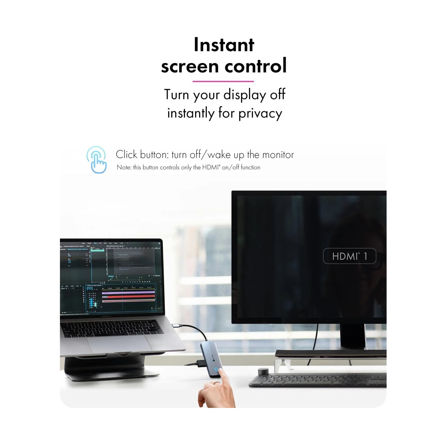 Raidsonic Spade Dock 4081 (Off-Screen Button) | IB-DK4081-SO