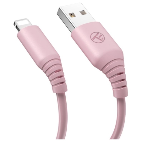 Tellur Silicone USB to Lightning Cable 3A 1m Pink