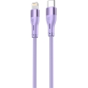 Tellur Silicone Type-C to Lightning Cable PD30W 1m Purple