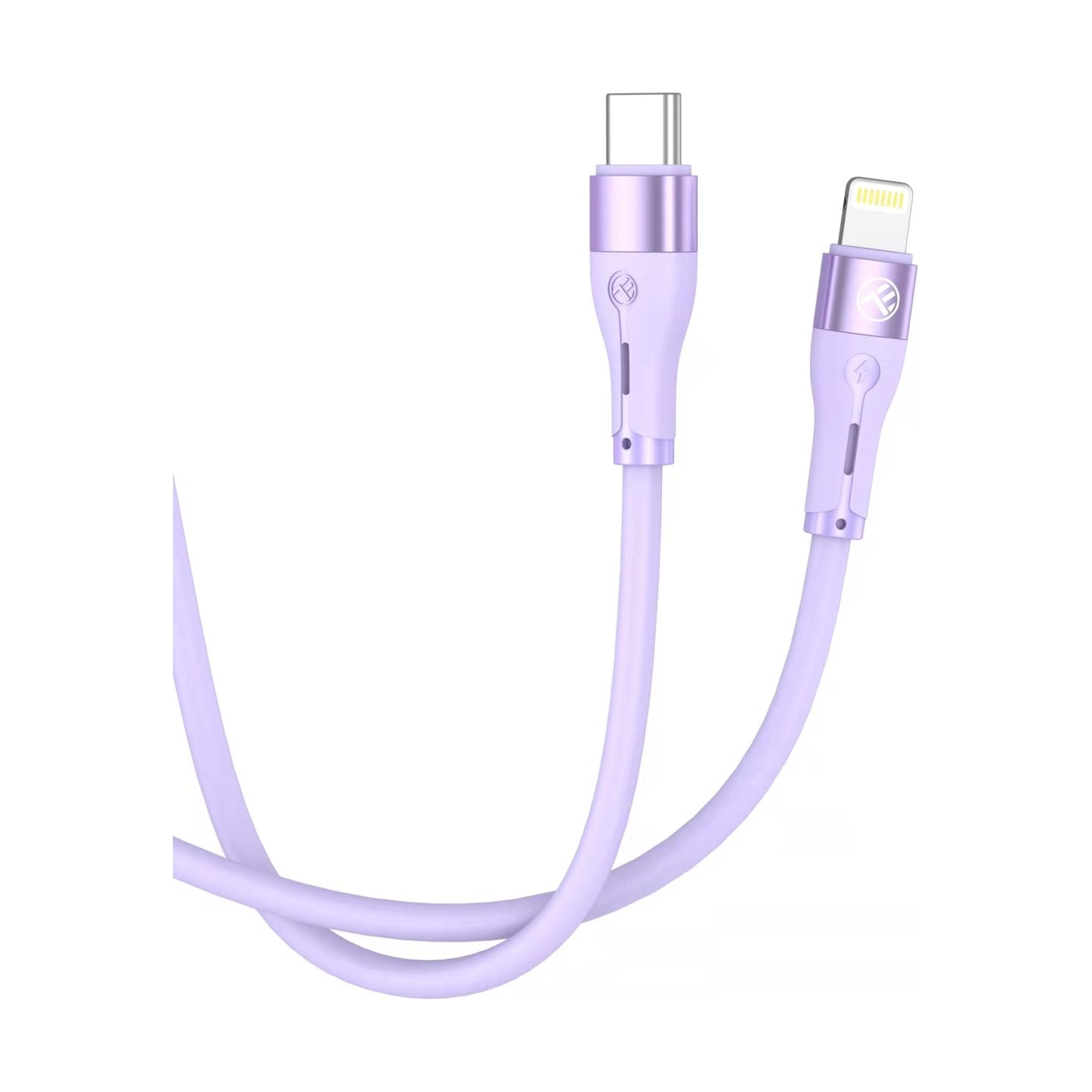 Tellur Silicone Type-C to Lightning Cable PD30W 1m Purple