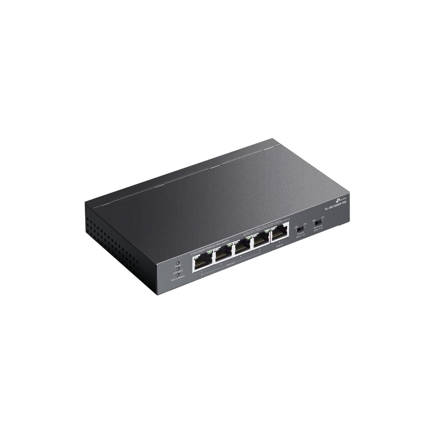 Tp-Link | 5-Port Gigabit Desktop Switch with 4-Port PoE | TL-SG1005P-PD | Unmanaged | Desktop/Wall mountable