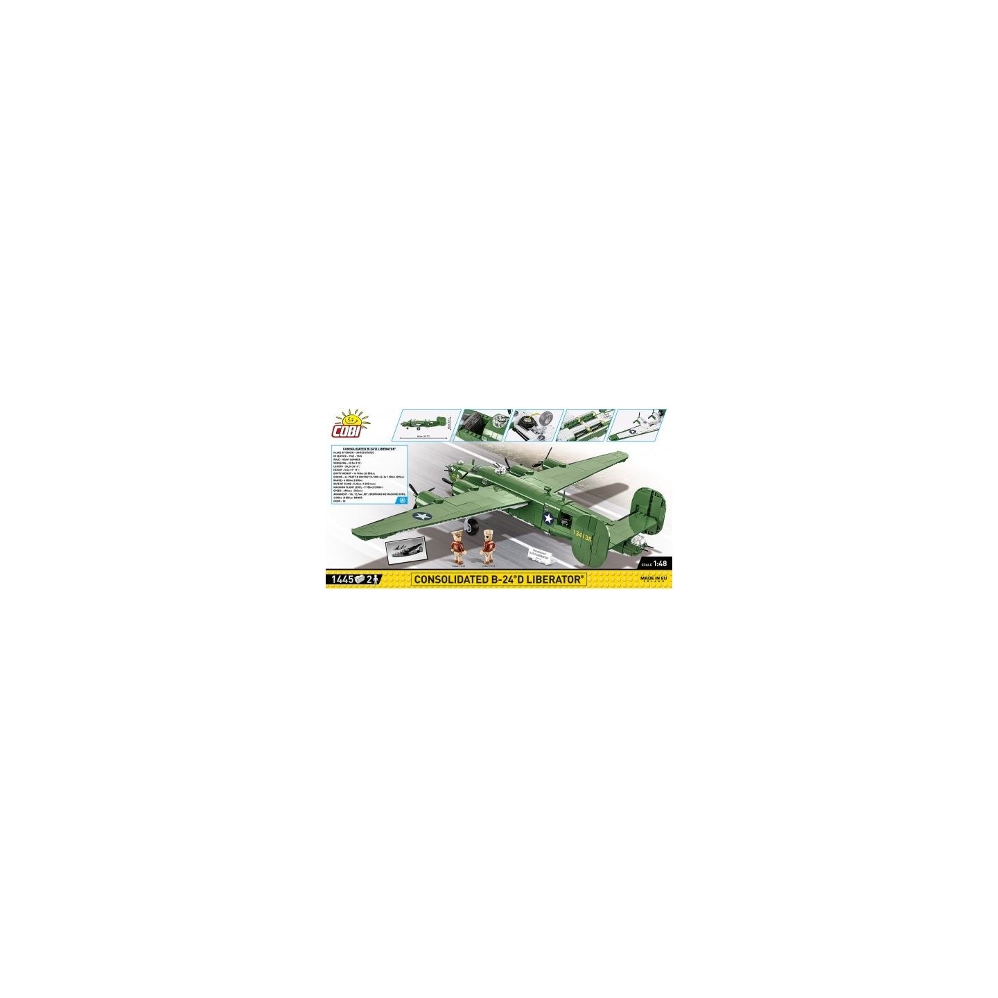 Cobi Klocki Blocks Consolidated B-24D Liberator 1445 blocks