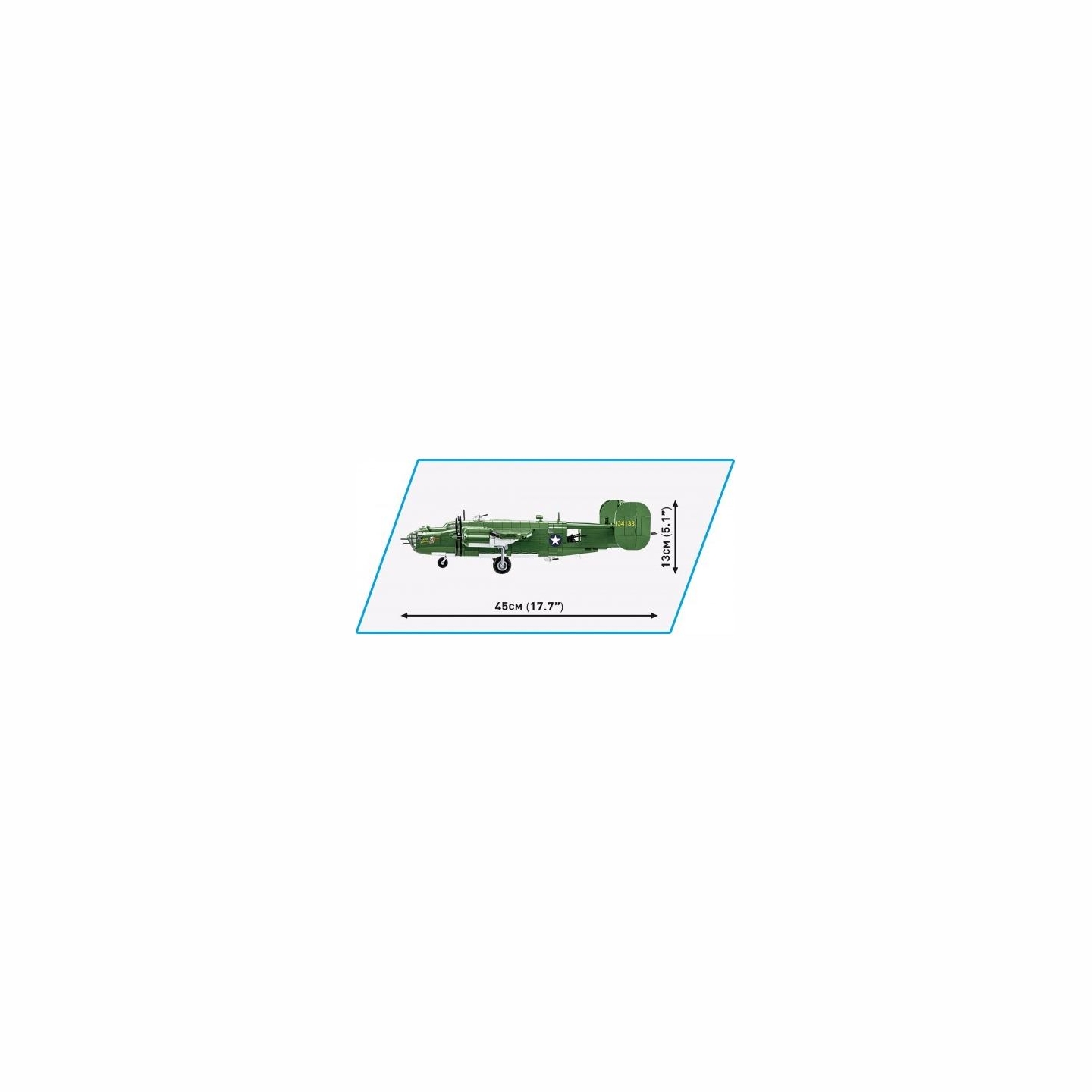 Cobi Klocki Blocks Consolidated B-24D Liberator 1445 blocks